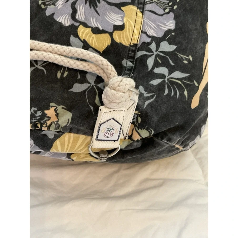 Tommy Bahama Cinch Top Beach Duffle Bag Drawstring Vintage Lightweight Tote